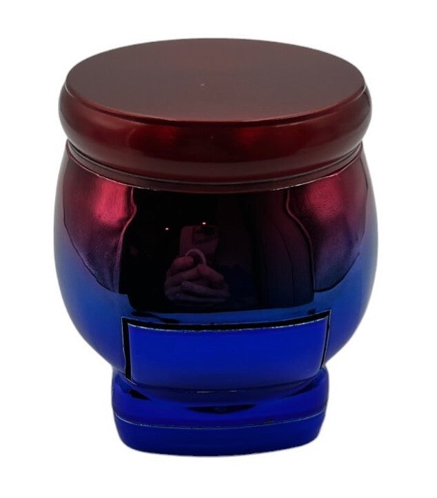 7cm Red Blue Skull Herb Grinder 4 Layers Metal Crusher