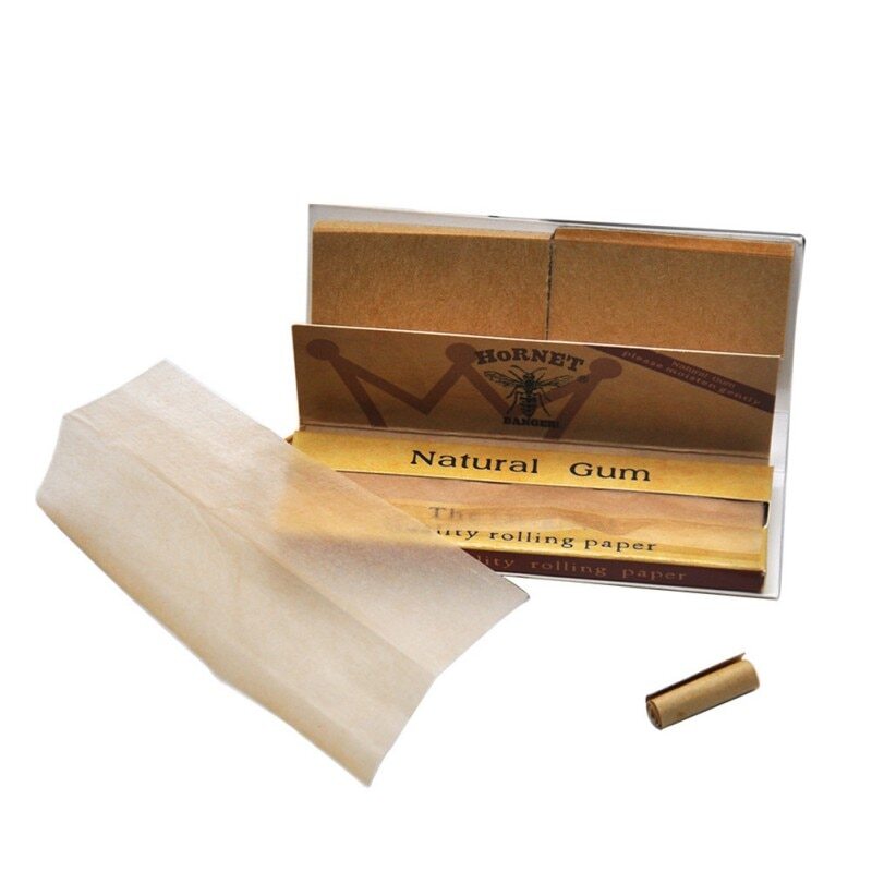 Hornet 1 1/4 Organic Unrefined Rolling Papers with Tips - 50 Per Booklet