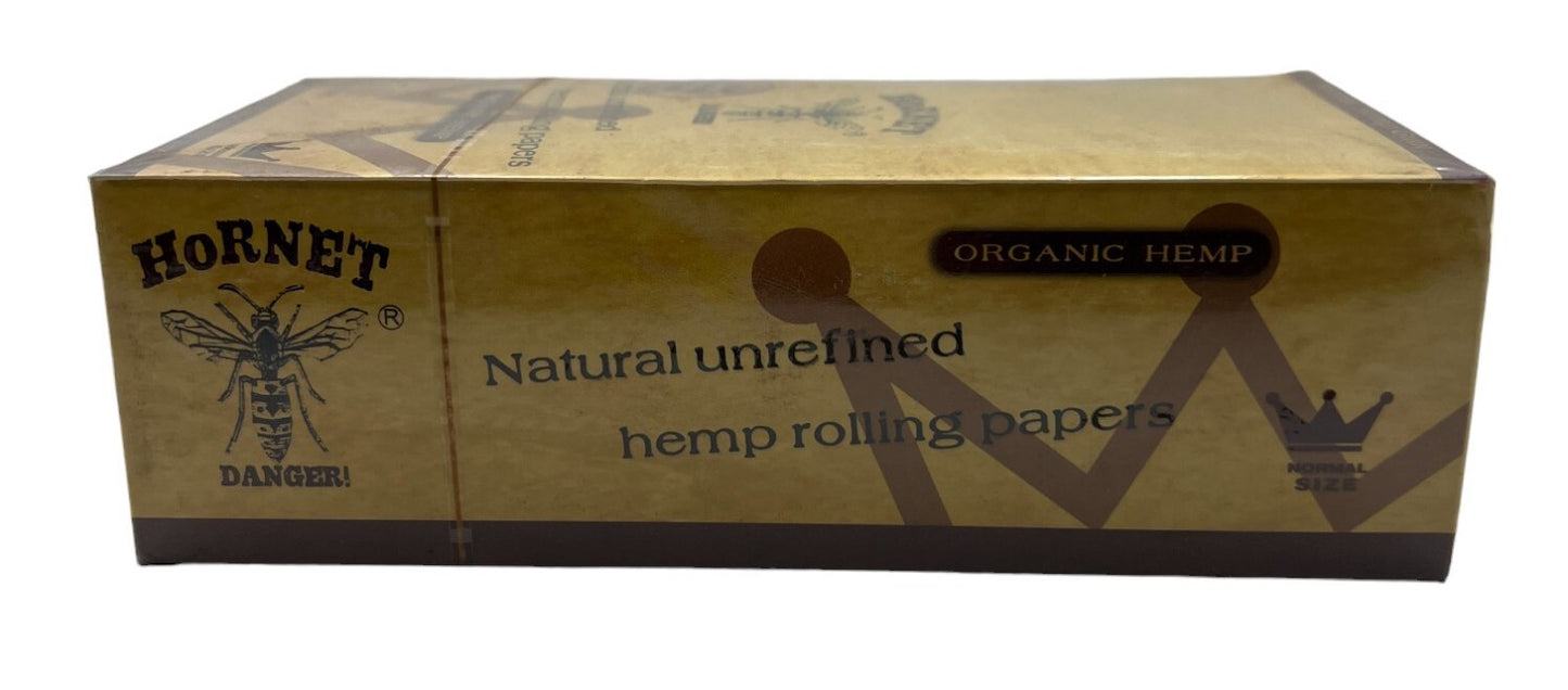 Hornet Regular Size Organic Unrefined Rolling Papers (50 Leaves Per Booklet)