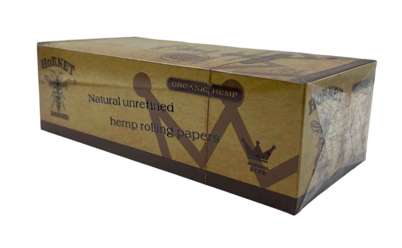 Box of 50 Hornet Regular Size Organic Unrefined Rolling Papers