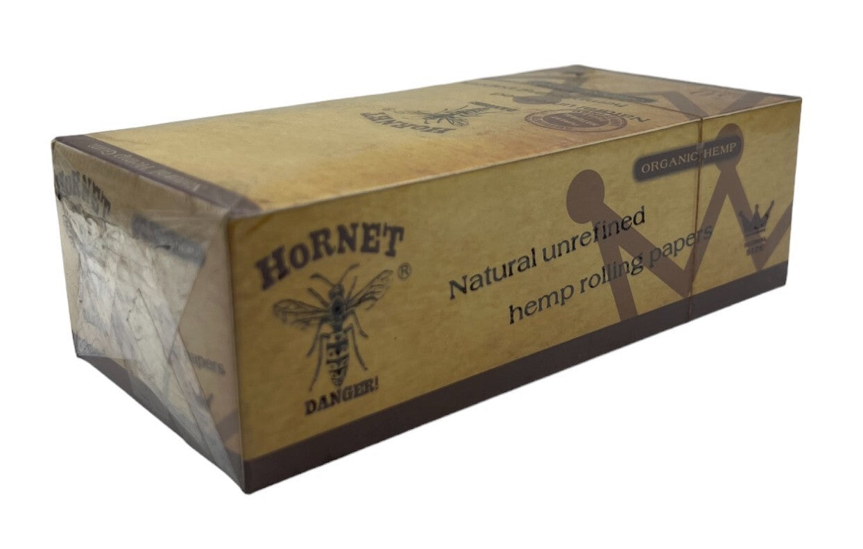 Box of 50 Hornet Regular Size Organic Unrefined Rolling Papers