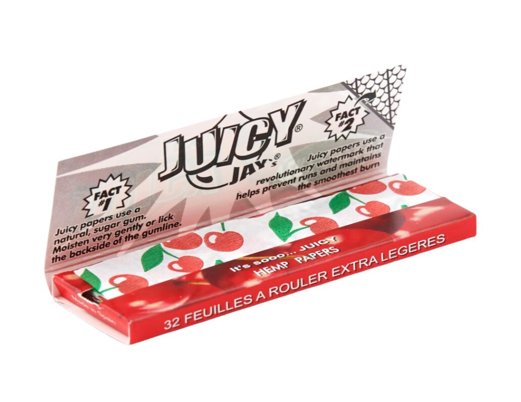 Juicy Jays Very Cherry 1 1/4 Flavoured Hemp Rolling Papers