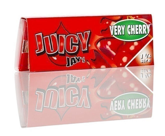 Juicy Jays Very Cherry 1 1/4 Flavoured Hemp Rolling Papers