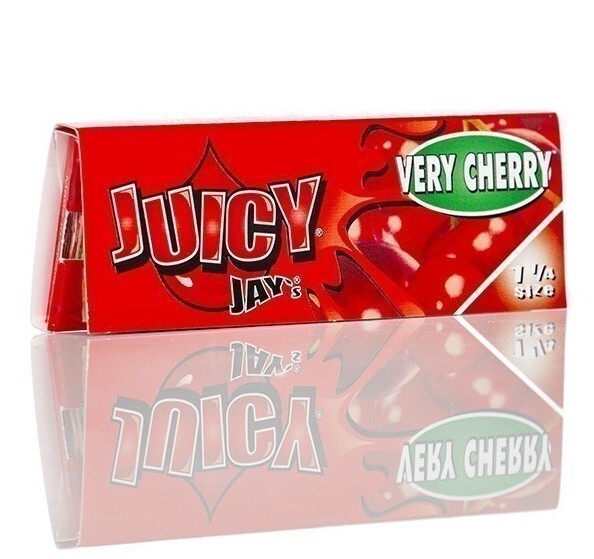 Box of 24 Juicy Jays Very Cherry 1 1/4 Flavoured Rolling Papers