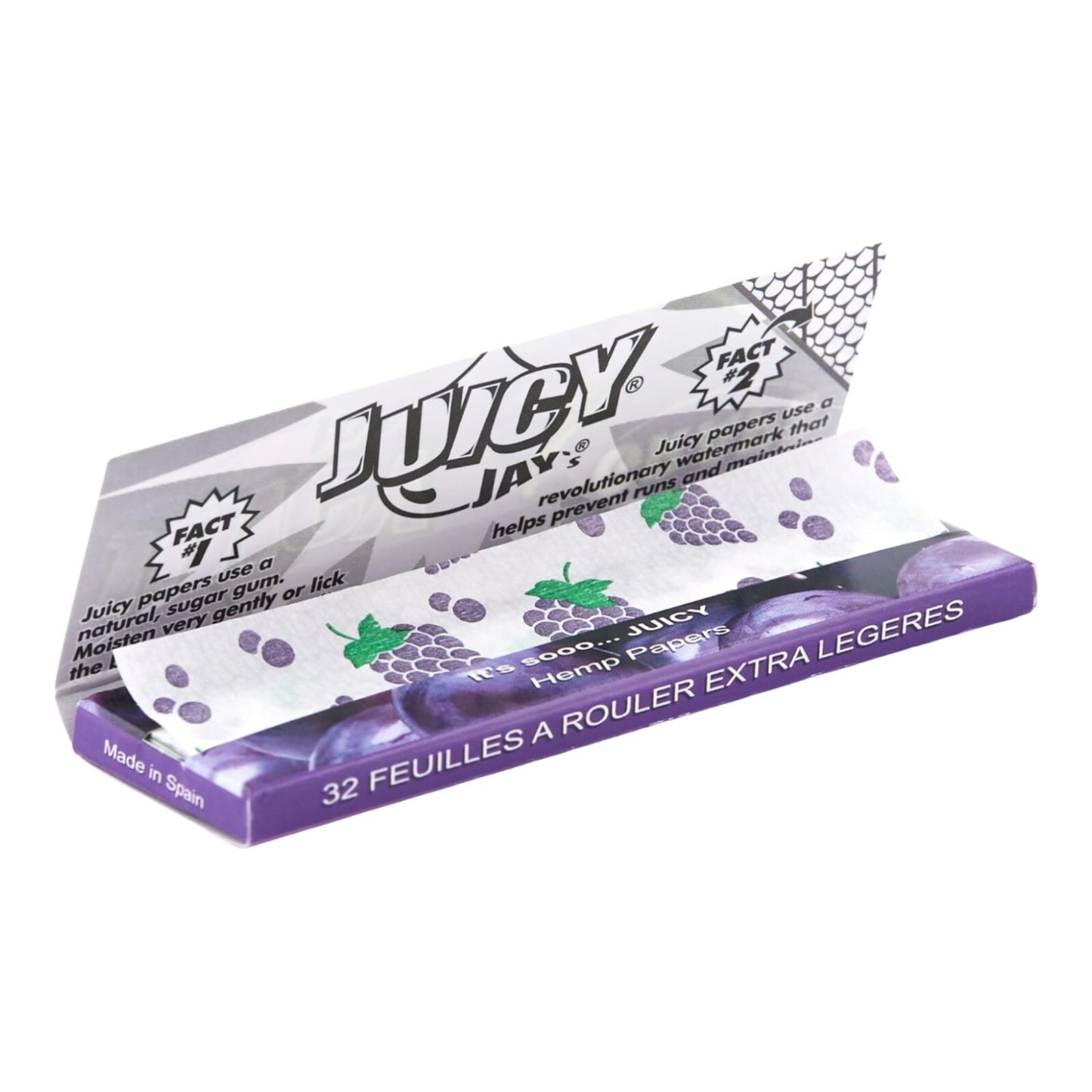 Juicy Jays Grape 1 1/4 Flavoured Hemp Rolling Papers