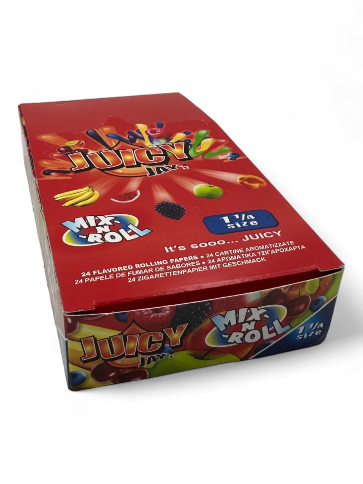 Box of 24 Juicy Jays Mix Flavoured 1 1/4 Rolling Papers