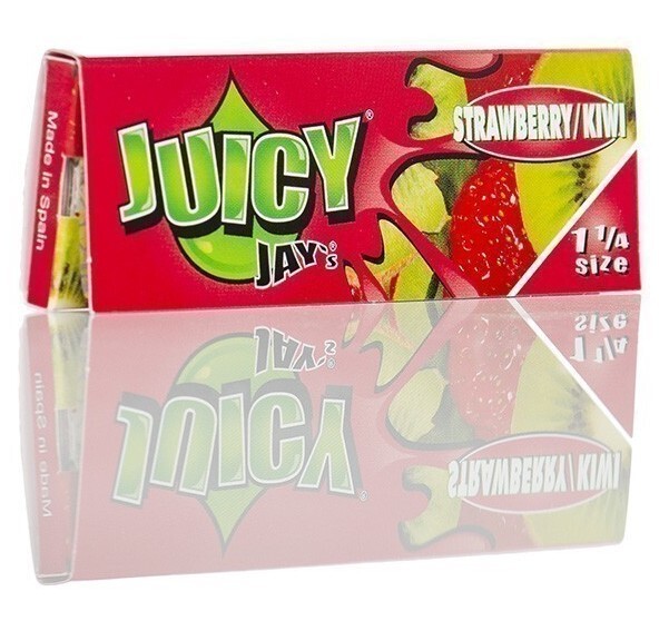 Box of 24 Juicy Jays Strawberry 1 1/4 Flavoured Rolling Papers