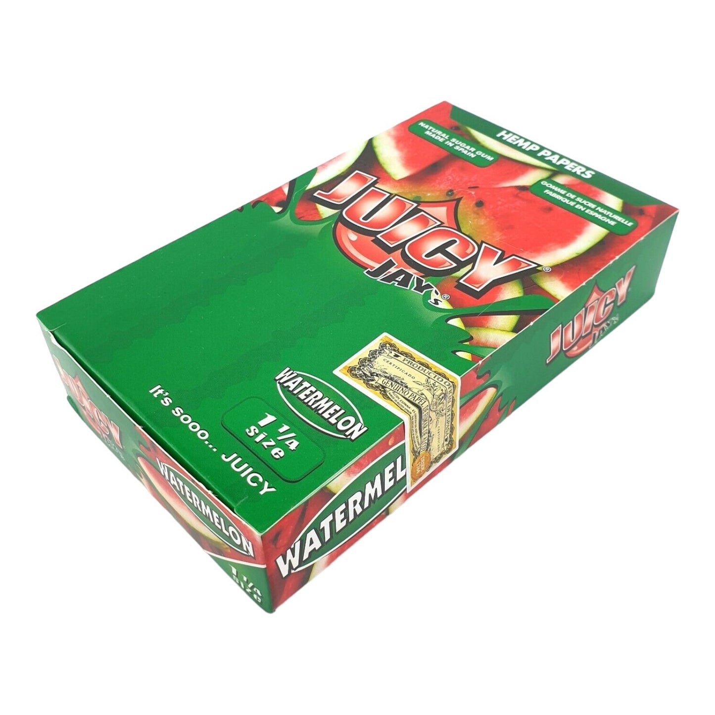 Box of 24 Juicy Jays Watermelon 1 1/4 Flavoured Rolling Papers