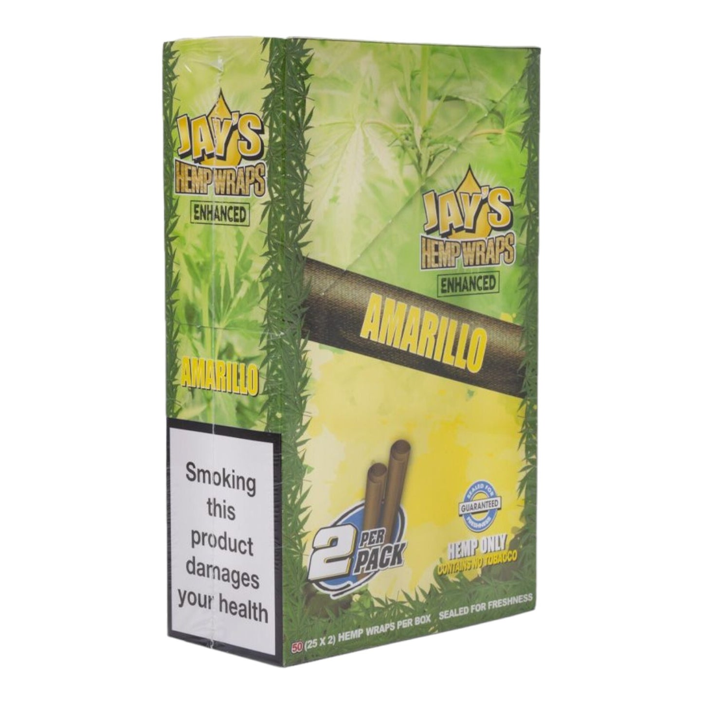 Box of 25 Juicy Jays Amarillo Flavour Natural Wraps