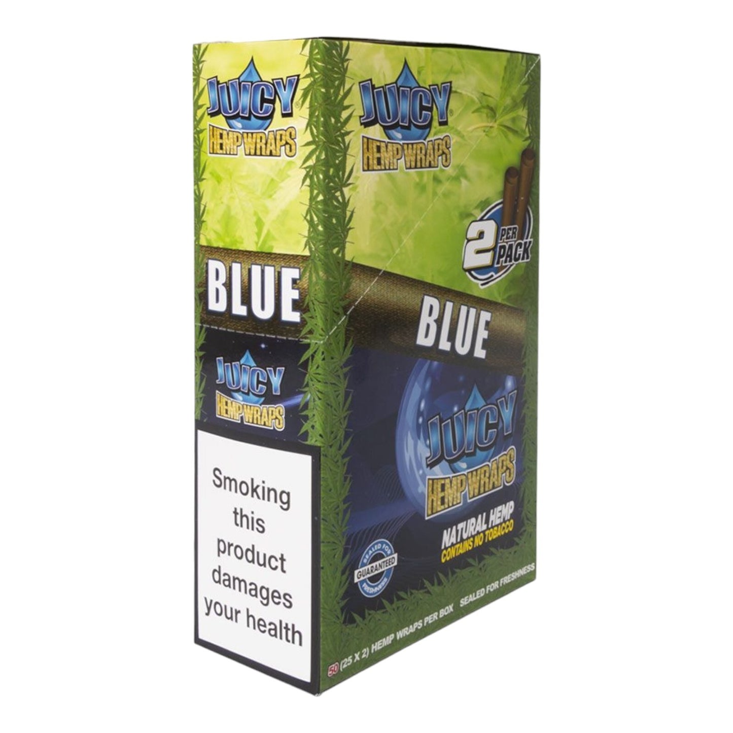 Box of 25 Juicy Jays Blue Flavour Natural Wraps