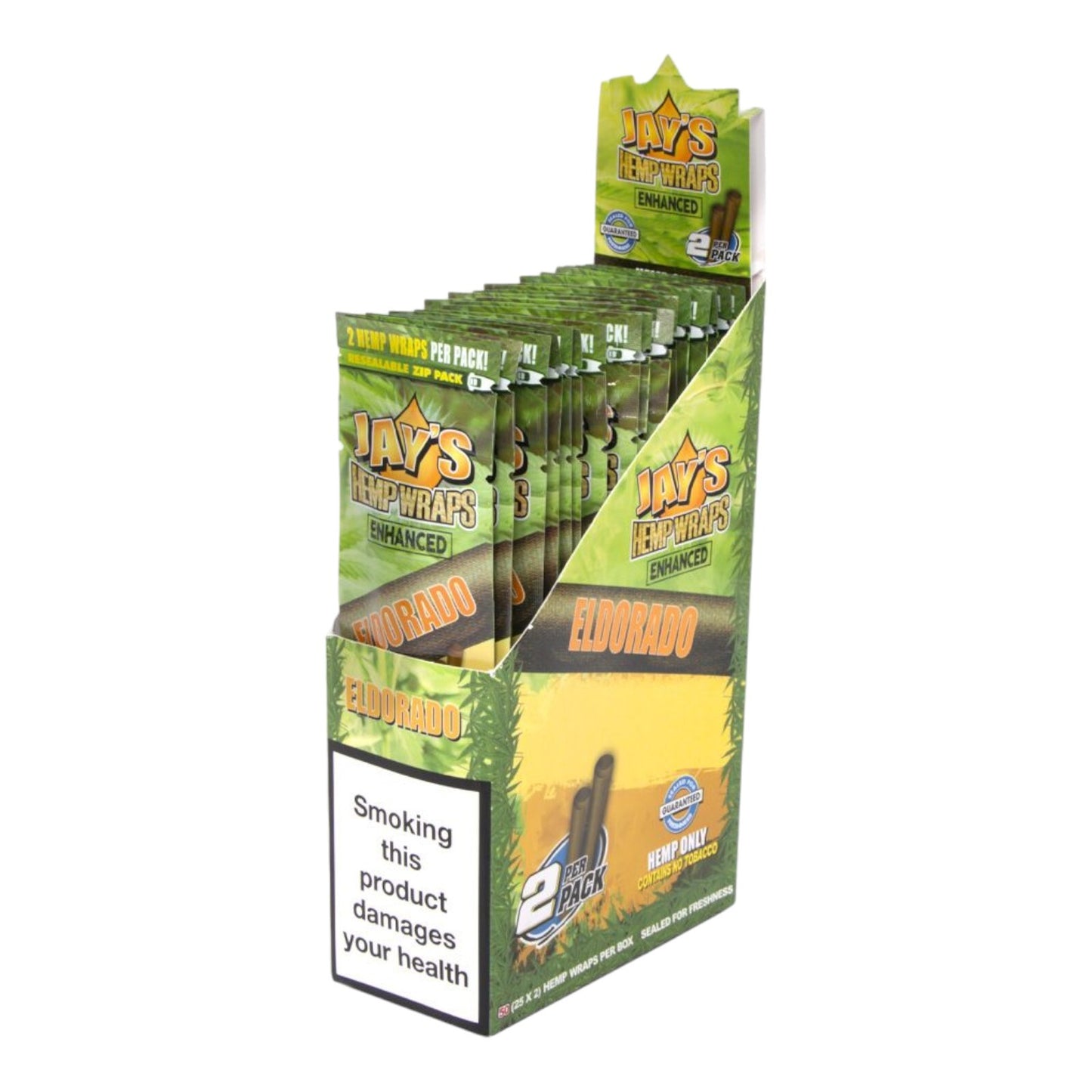 Box of 25 Juicy Jays Eldorado Flavour Natural Wraps