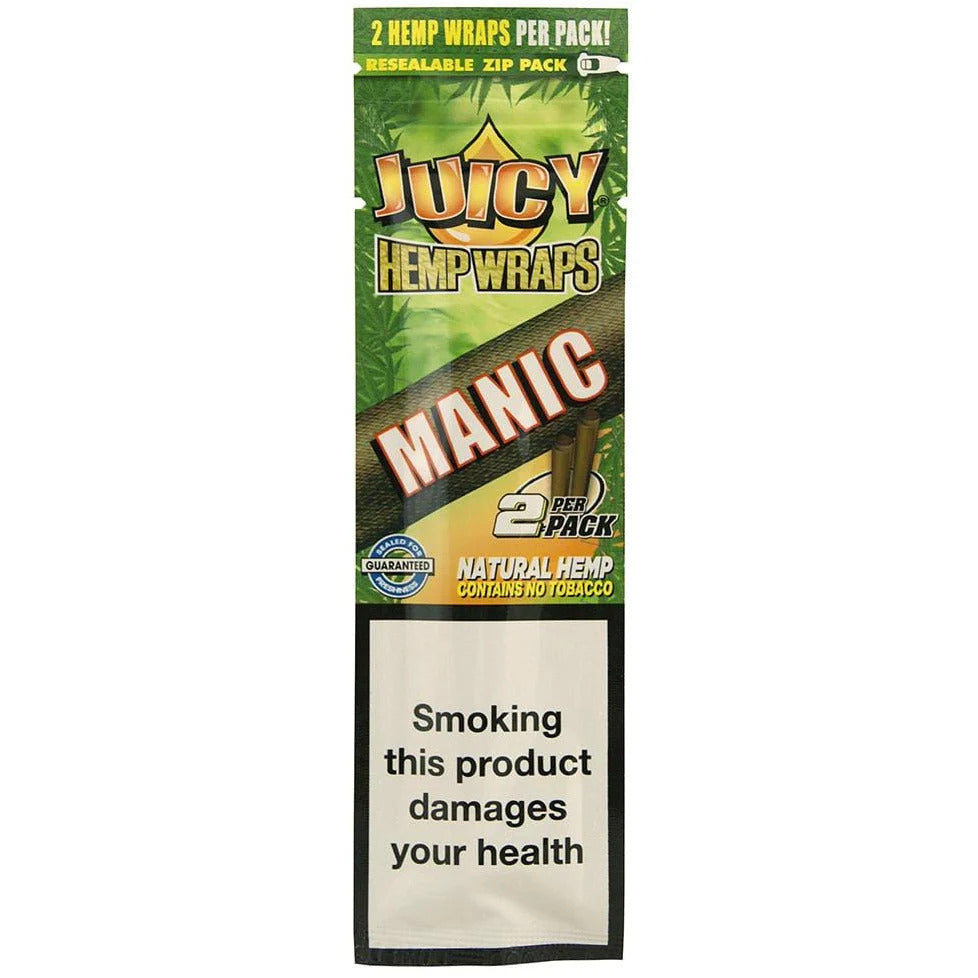 Juicy Jays Manic Flavour Natural Wraps (2 Wraps Per Pack)