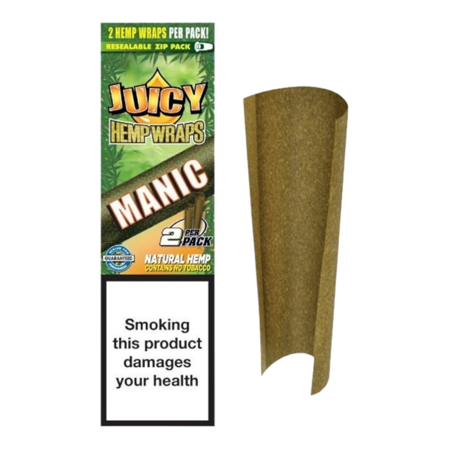 Juicy Jays Manic Flavour Natural Wraps (2 Wraps Per Pack)