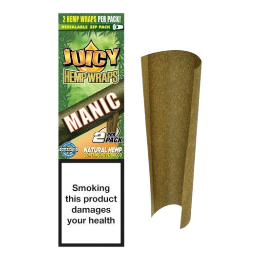 Juicy Jays Manic Flavour Natural Wraps (2 Wraps Per Pack)