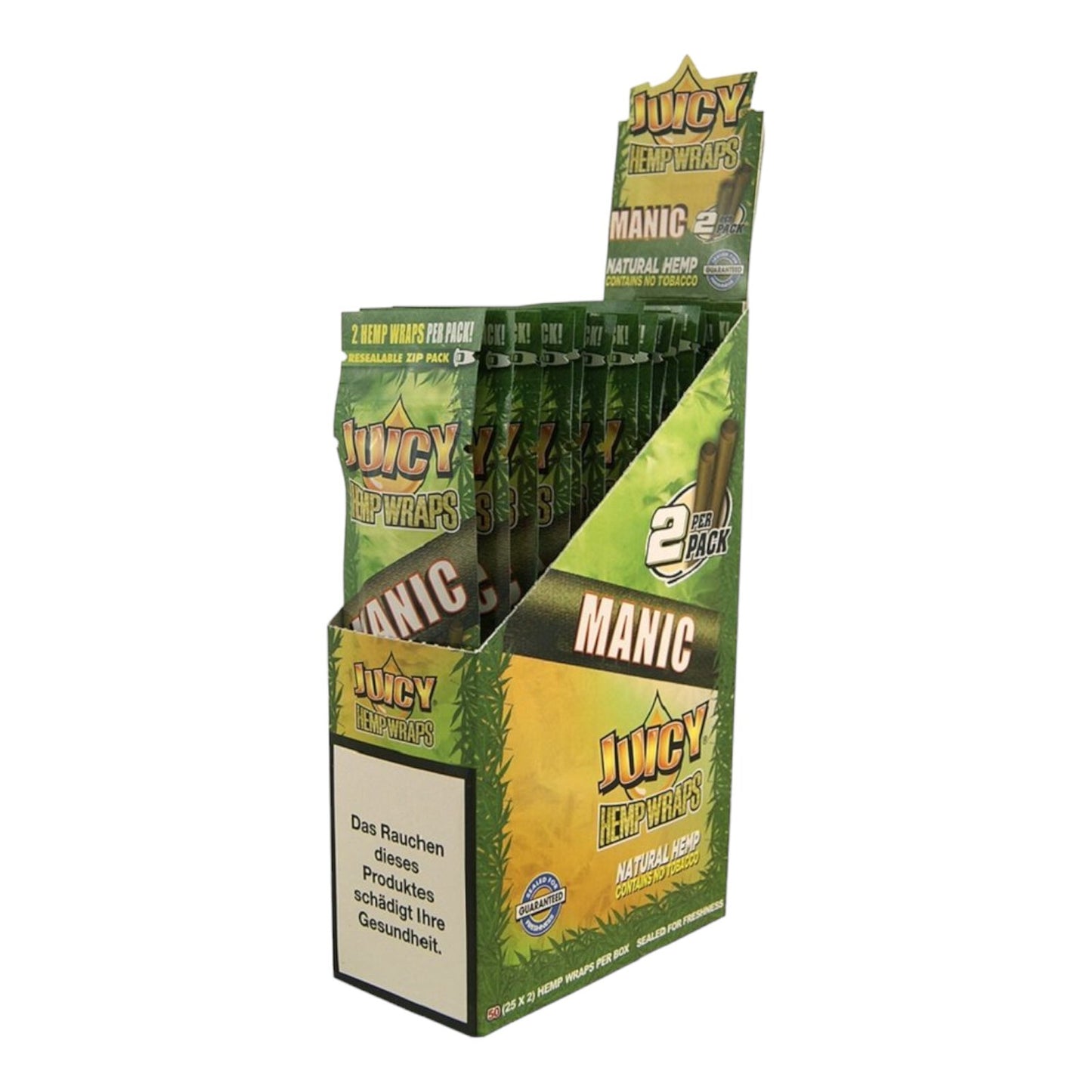 Box of 25 Juicy Jays Manic Flavour Natural Wraps