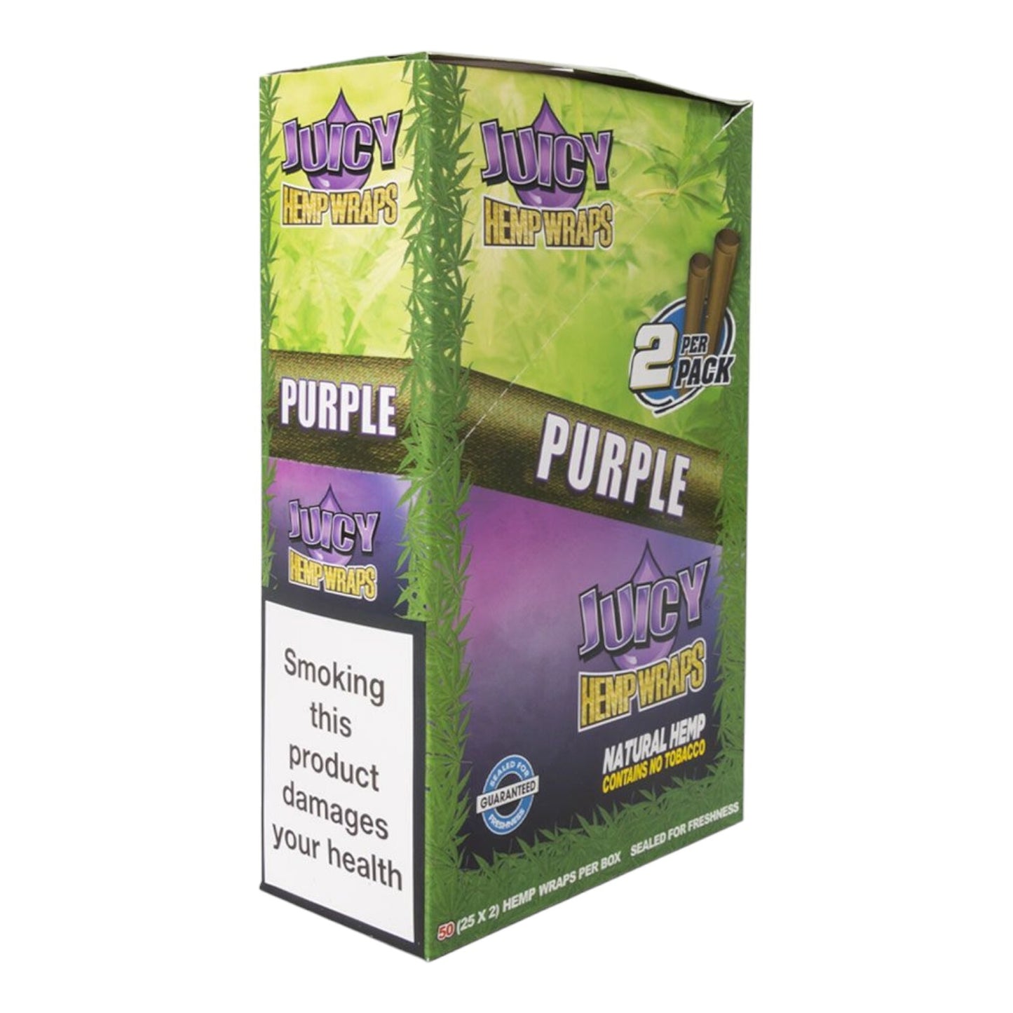 Box of 25 Juicy Jays Purple Flavour Natural Wraps