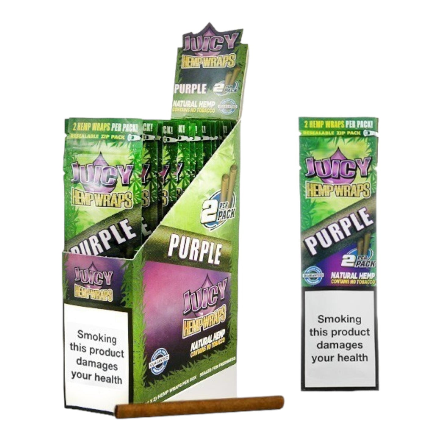 Box of 25 Juicy Jays Purple Flavour Natural Wraps