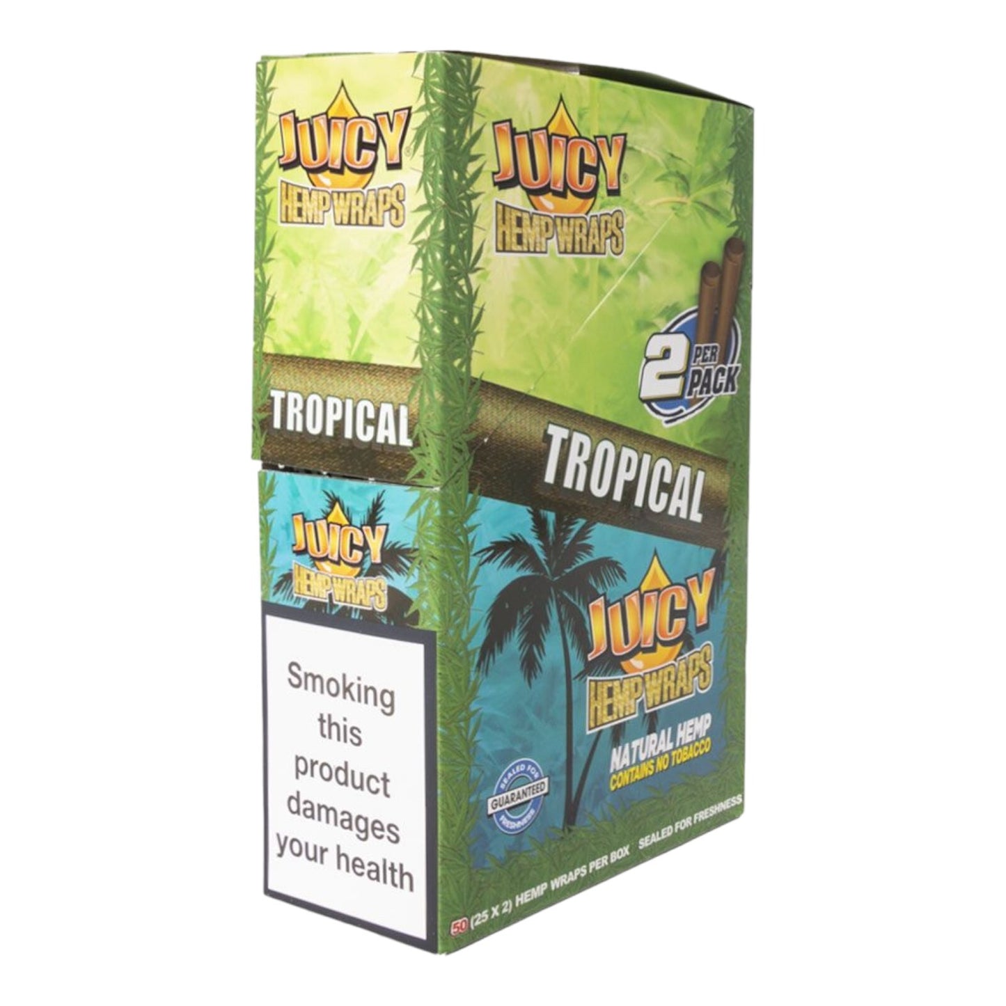 Box of 25 Juicy Jays Tropical Flavour Natural Wraps