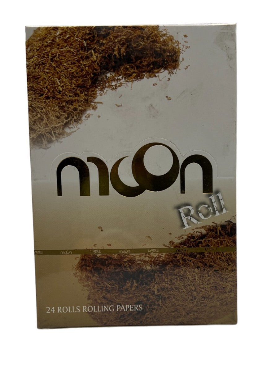 Box of 24 Moon Organic Natural Rolling Paper 4 Meter Rolls