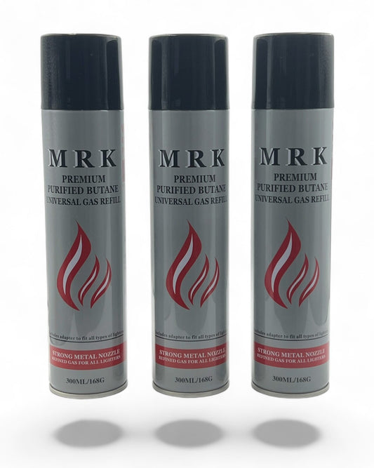 3 Packs MRK Universal Premium Lighter Fluid Gas Refill (300ml)