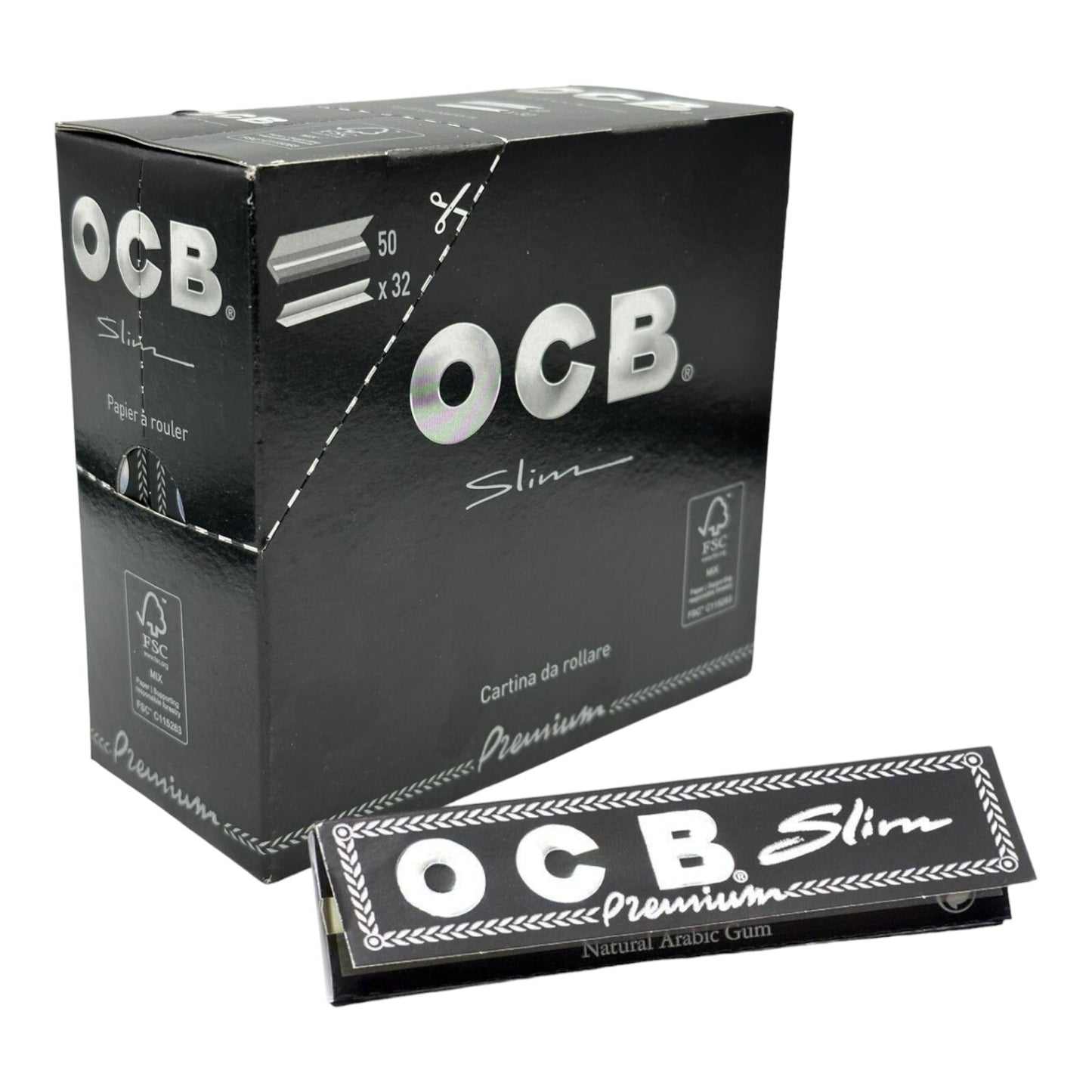 Box of OCB King Size Ultra Thin Premium Papers