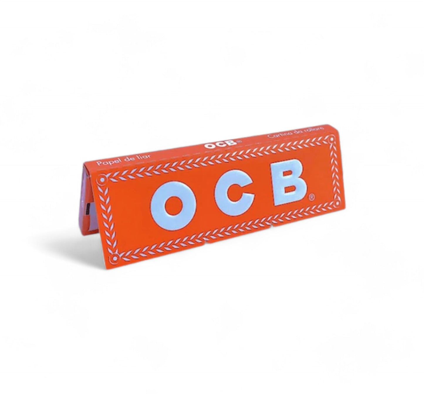 1 OCB Orange Single Regular Size Papers Cigarette Rolling 50 Leaves