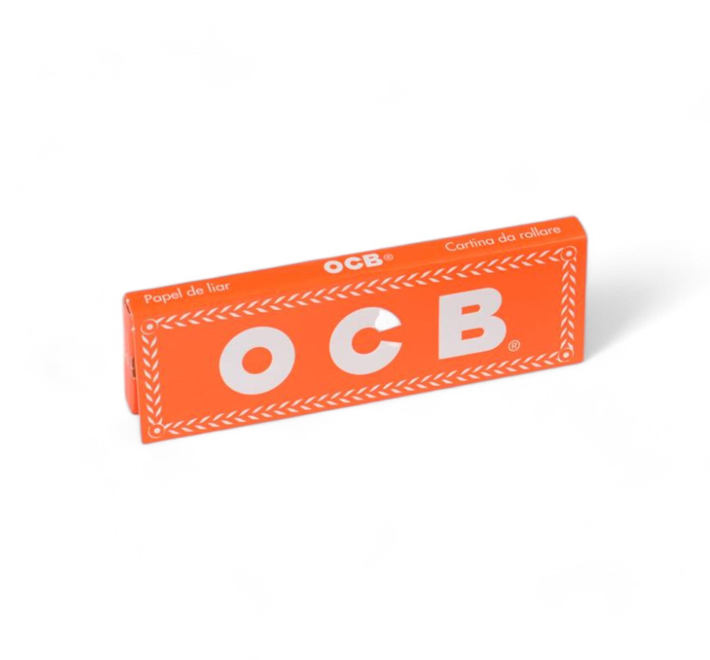 1 OCB Orange Single Regular Size Papers Cigarette Rolling 50 Leaves