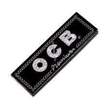 1 Pack OCB Premium Black Ultra Thin Regular Size Papers