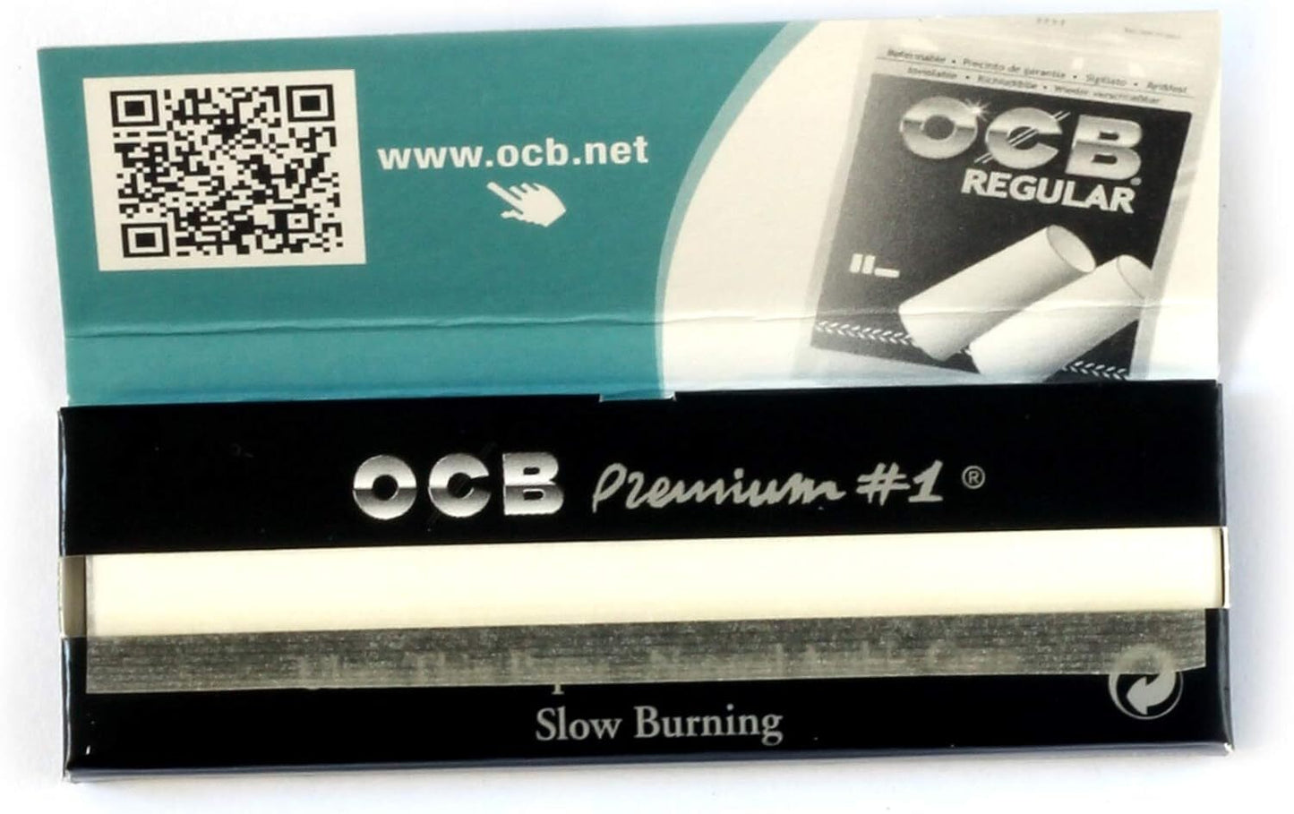 1 Pack OCB Premium Black Ultra Thin Regular Size Papers