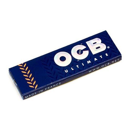 1 OCB Ultimate Single Regular Size Papers Thin Cigarette Roll Paper 50 Leaves