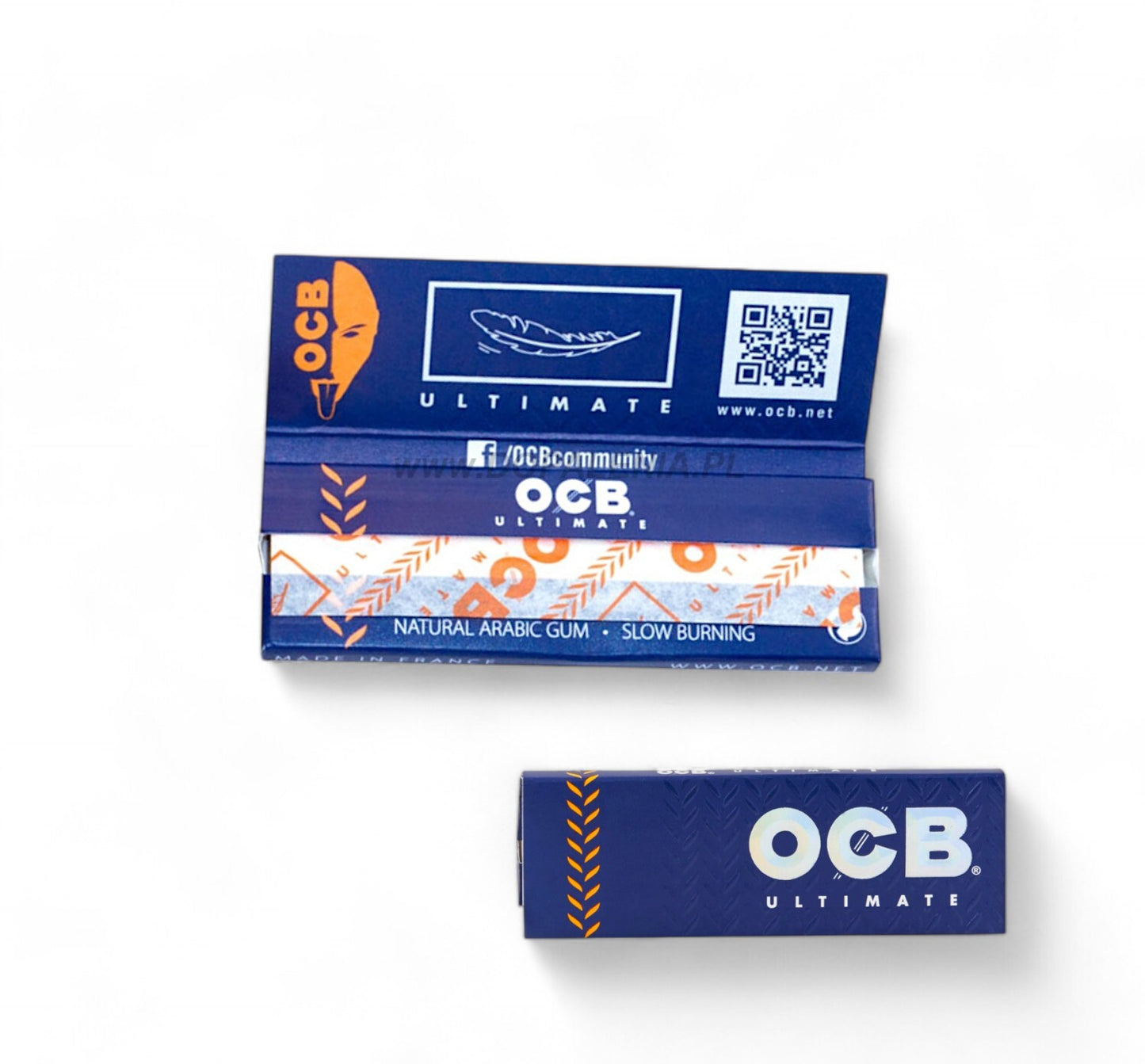 1 OCB Ultimate Single Regular Size Papers Thin Cigarette Roll Paper 50 Leaves