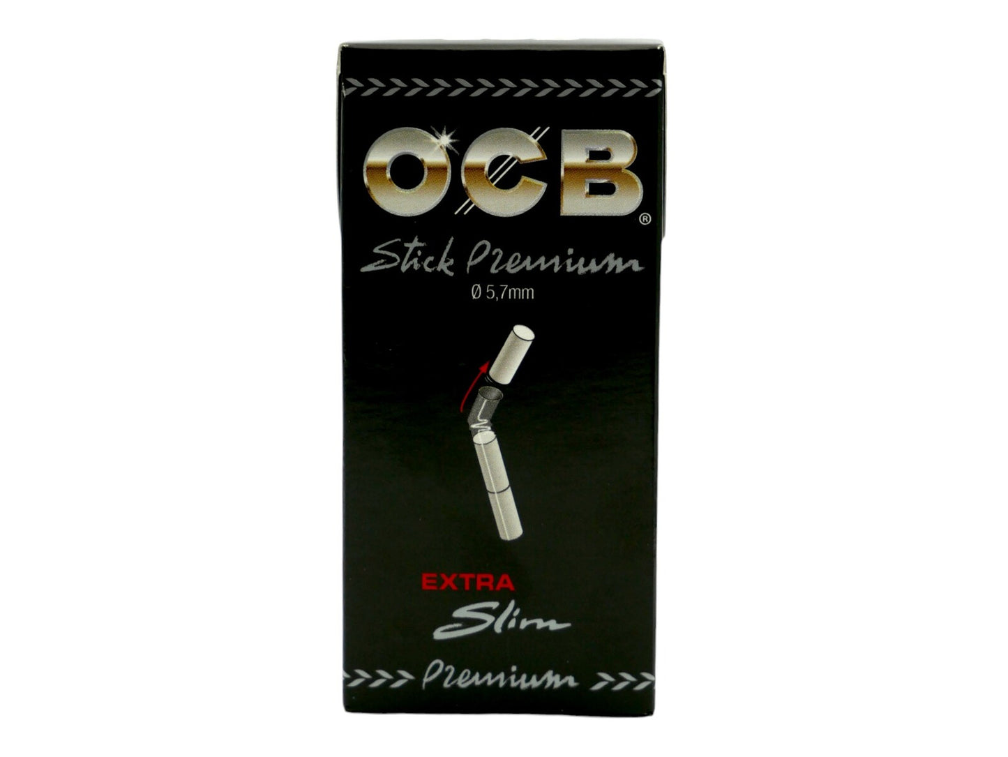 OCB Premium Extra Slim Filter Tips Stick - 1 Pack of 120 Ultra Slim Filters