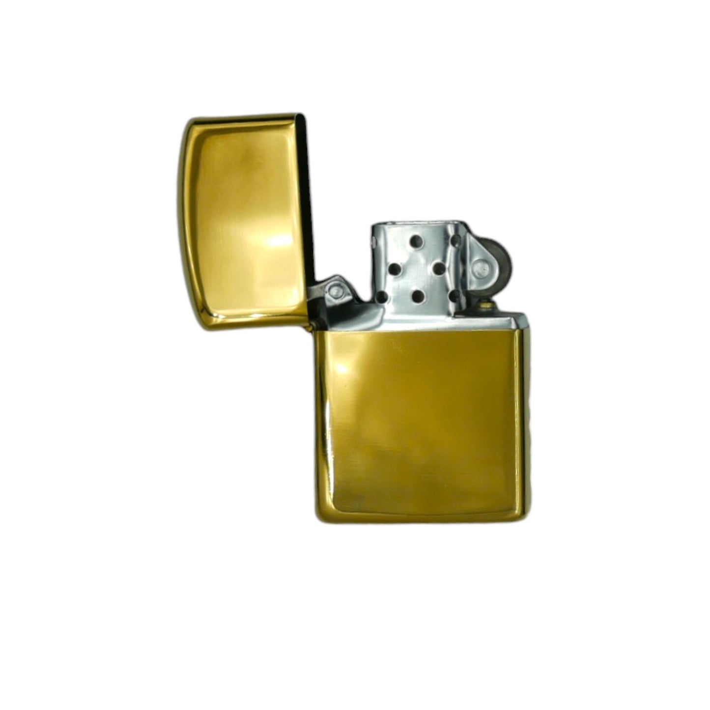 Gold Oil Lighter Metal Flip Top Windproof