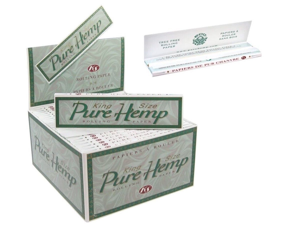 Pure Hemp King Size Rolling Papers (33 Leaves Per Booklet)