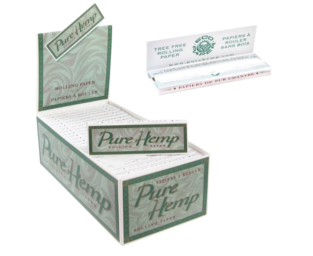 Pure Hemp Regular Size Rolling Papers (50 Leaves Per Booklet)