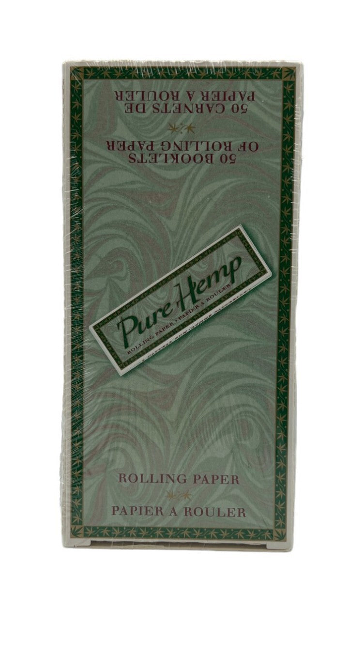 Pure Hemp Regular Size Rolling Papers (50 Leaves Per Booklet)