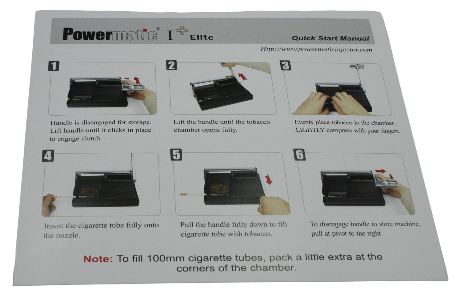 Powermatic 1 Manual Hand Crank Cigarette Rolling Machine