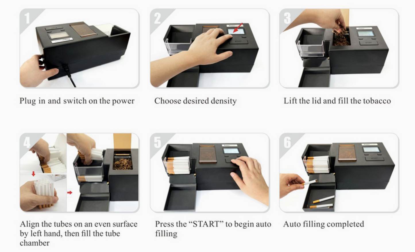 Powermatic V Automatic Electric Cigarette Rolling Machine