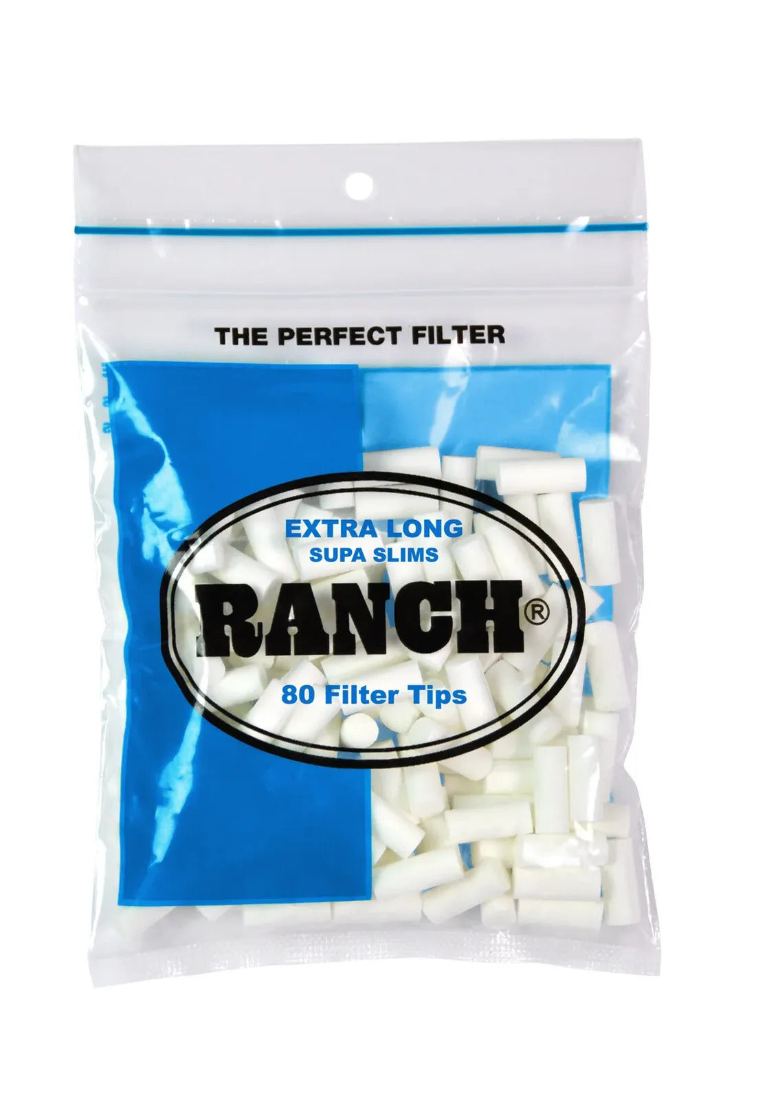 24 Packs Ranch Extra Long Supa Slim Blue Filters (1920 Tips)