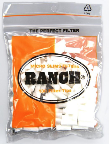 Ranch Micro Slim Orange Filters (130 Tips)