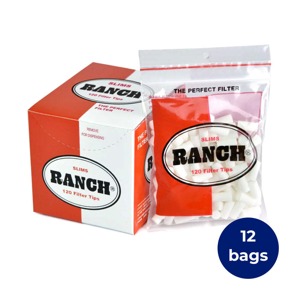 Box of 12 Ranch Slim Red Filters (1440 Tips)