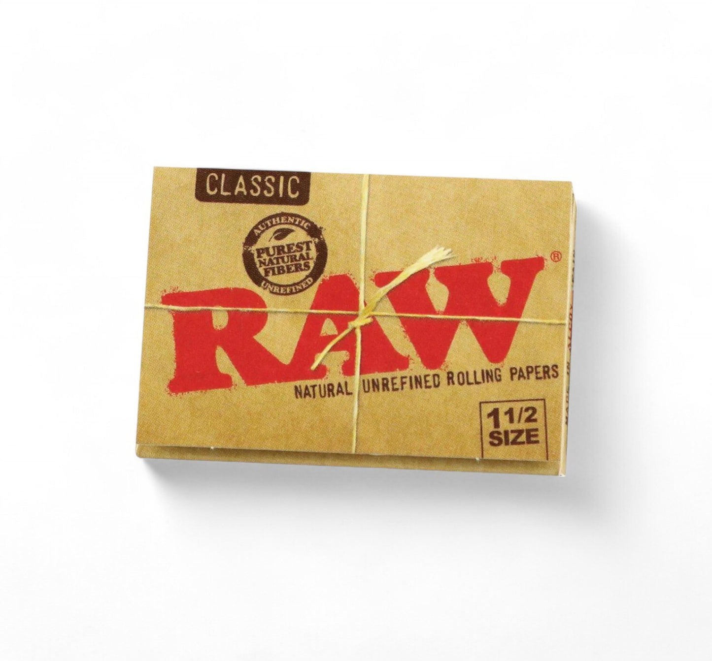 RAW Classic 1 1/2 Natural Unrefined Rolling Papers (33 Leaves)