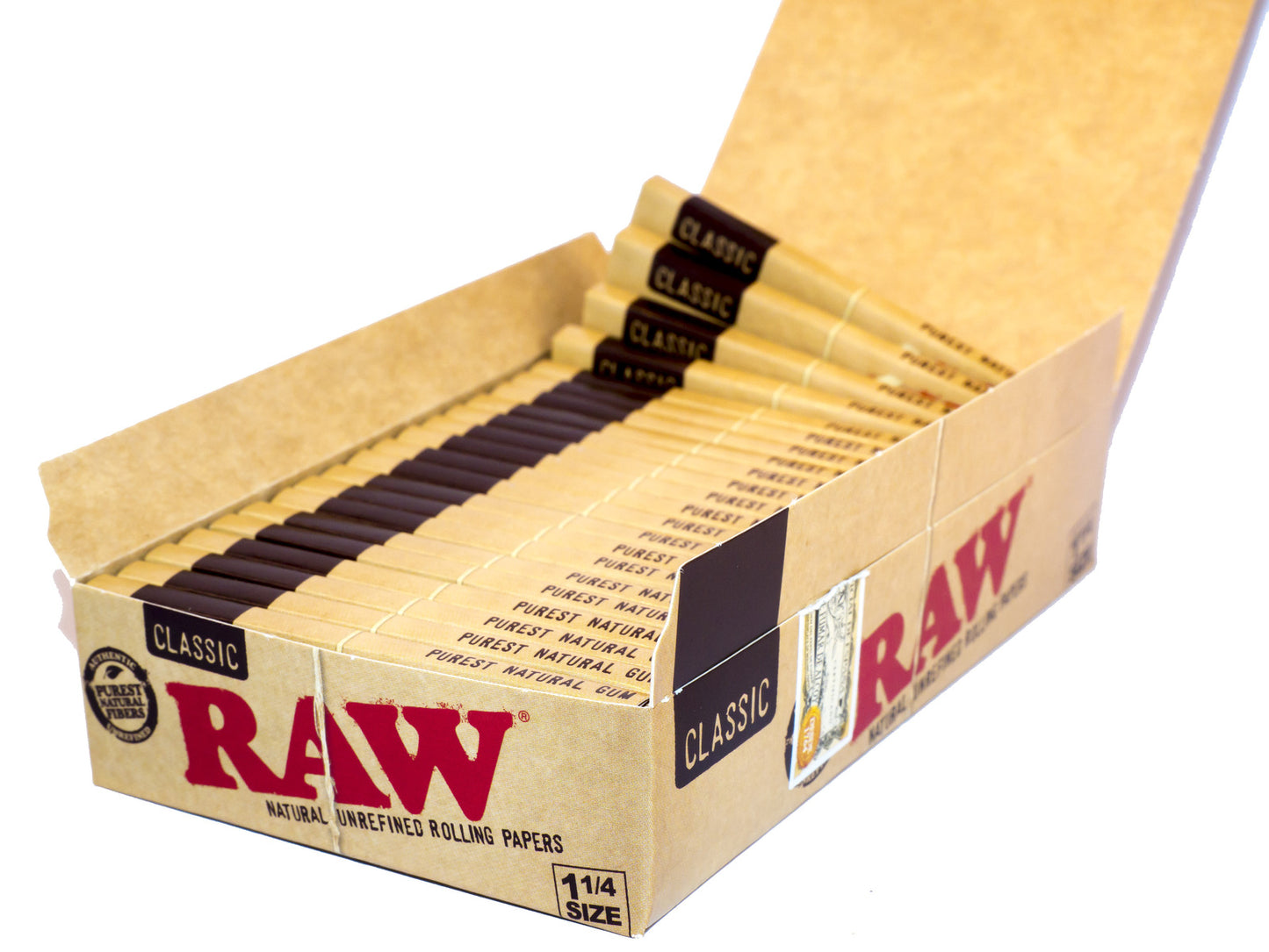 Box of 24 RAW Classic 1 1/4 Papers