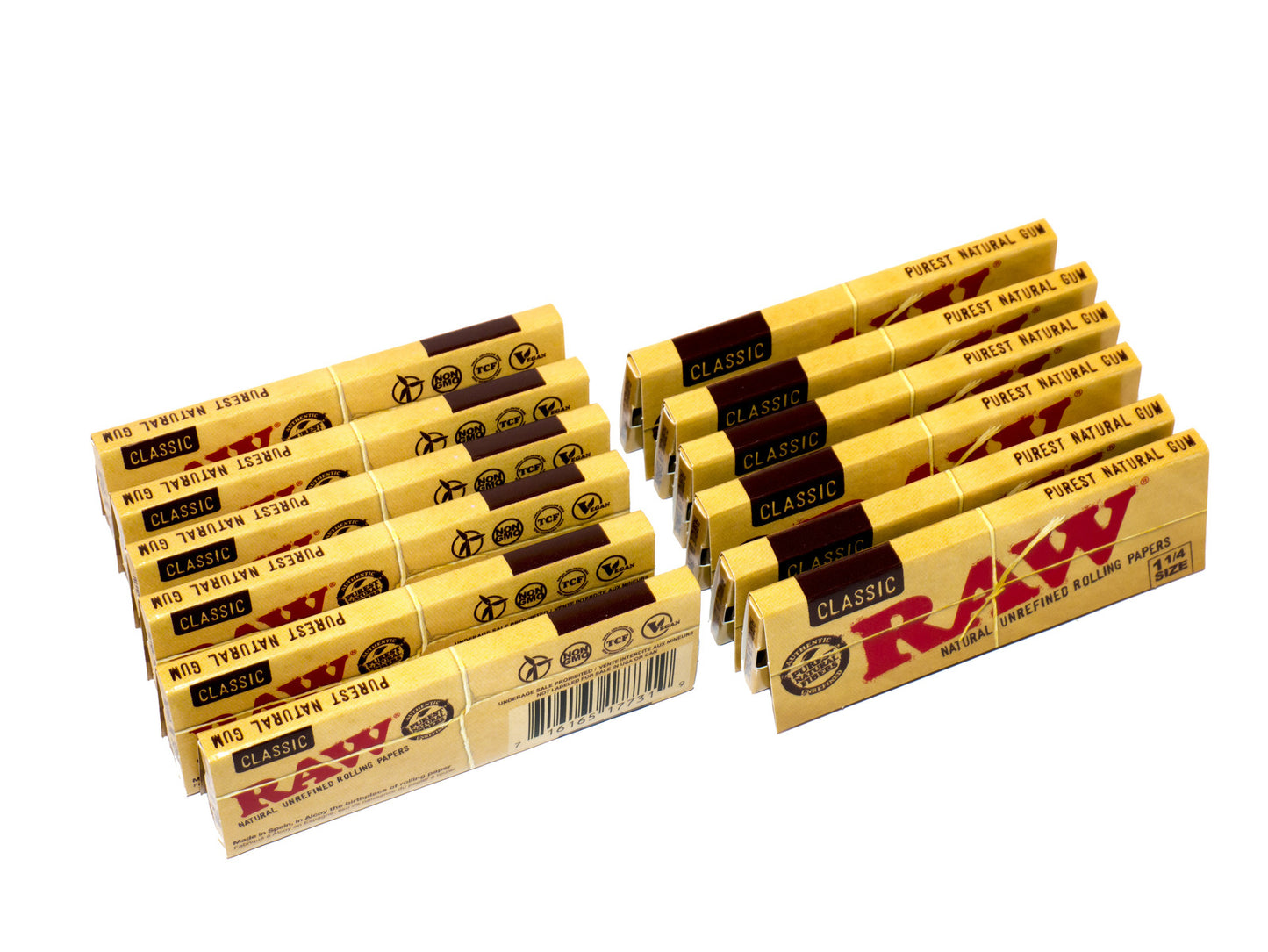 Box of 24 RAW Classic 1 1/4 Papers