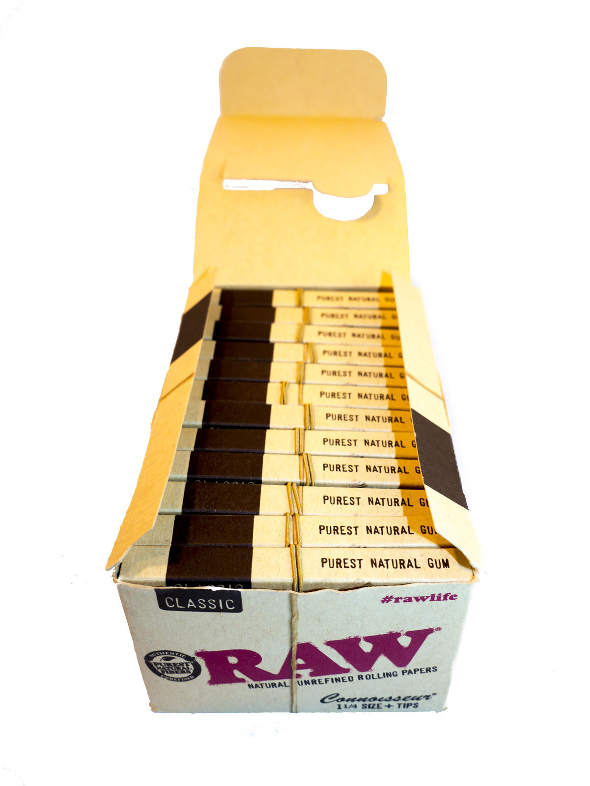 Box of 24 RAW Classic 1 1/4 Papers with Tips