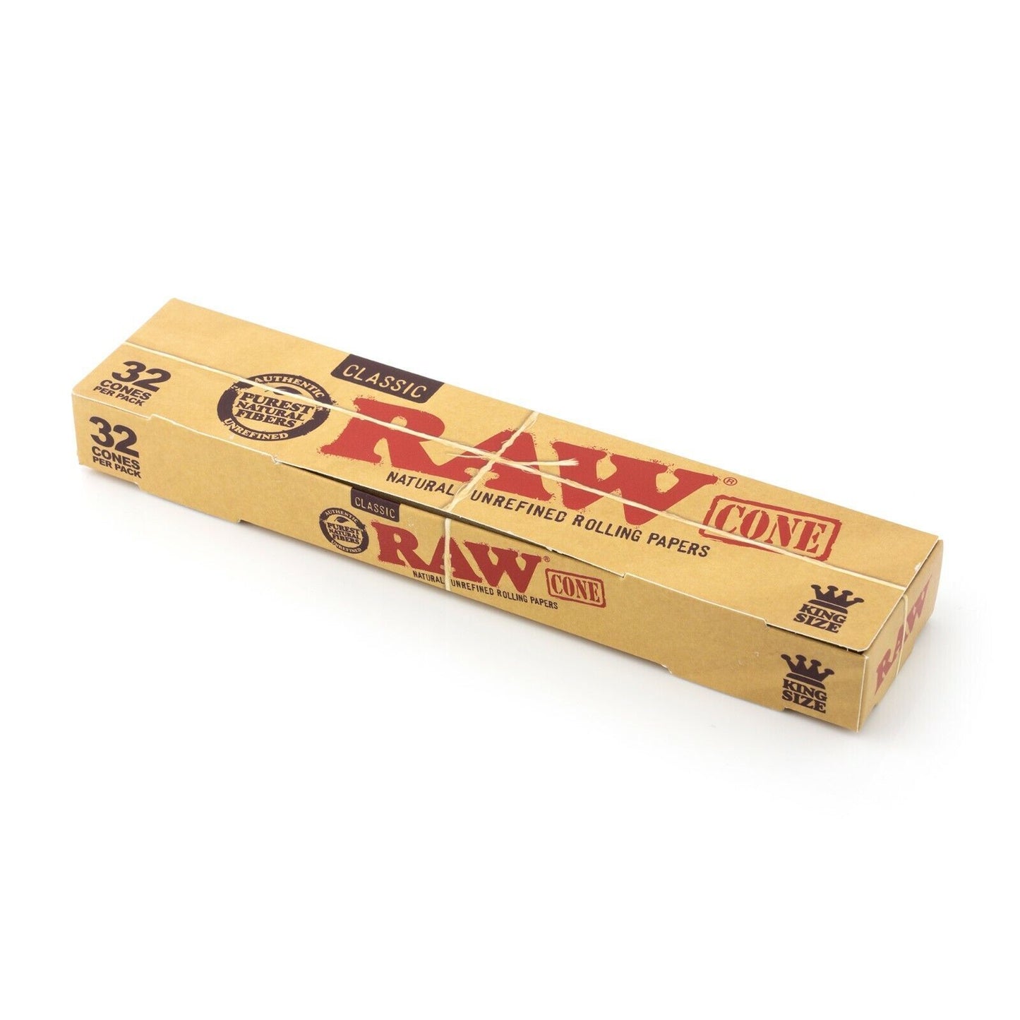 10 Packs RAW Classic King Size Cones (32 Pack)