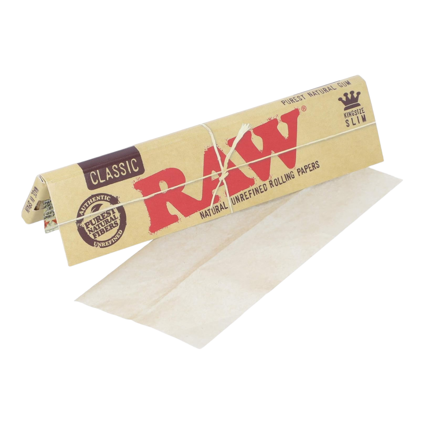 RAW King Size Slim Classic Natural Rolling Papers