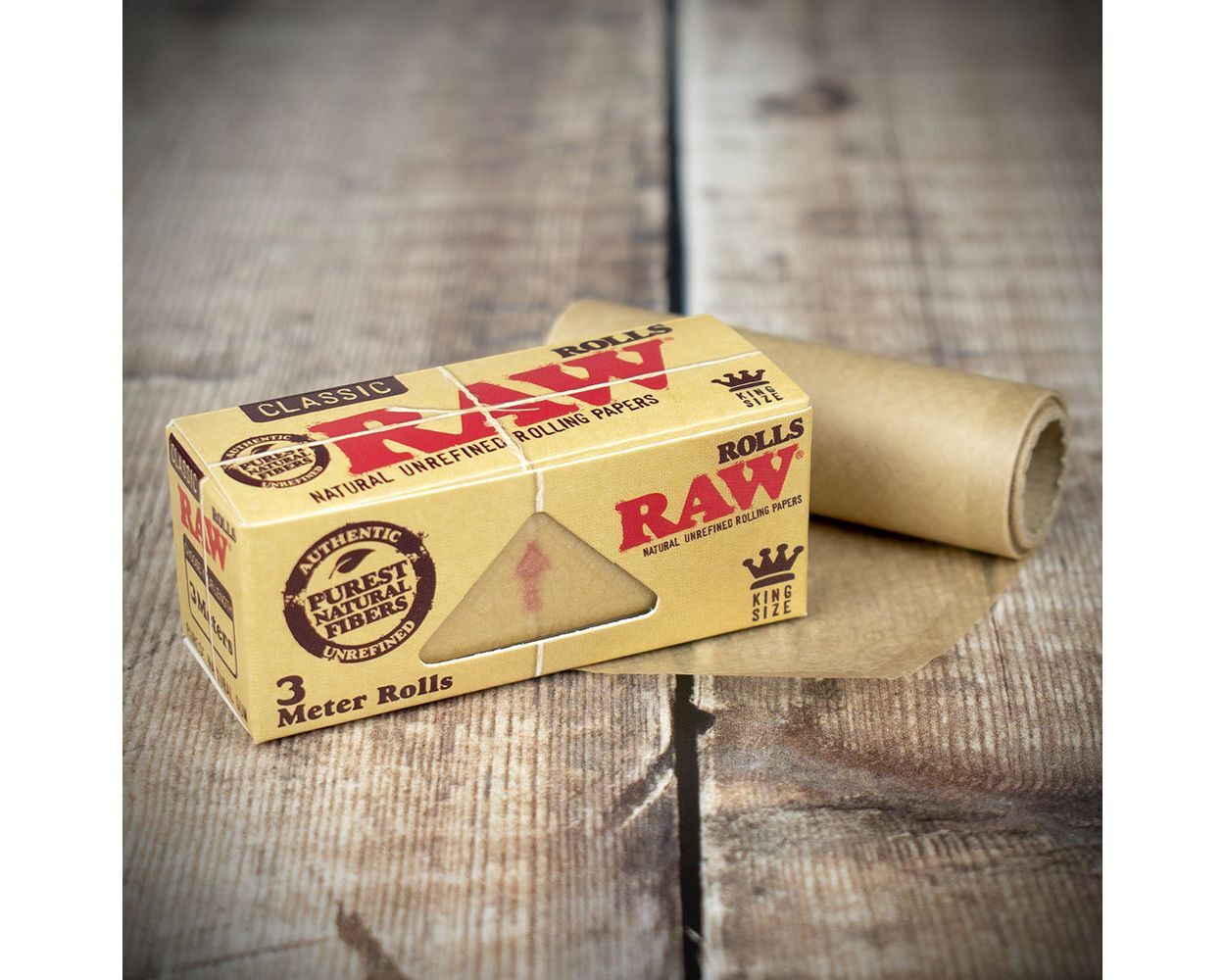 RAW Classic Kingsize Slim 3 Meter Rolls (2 Pack)