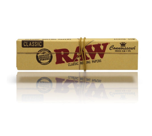 RAW Classic King Size Slim with Tips (32 Leaves)