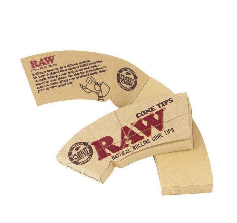 RAW Cone Tips Natural Paper Filter (32 Tip Booklet)